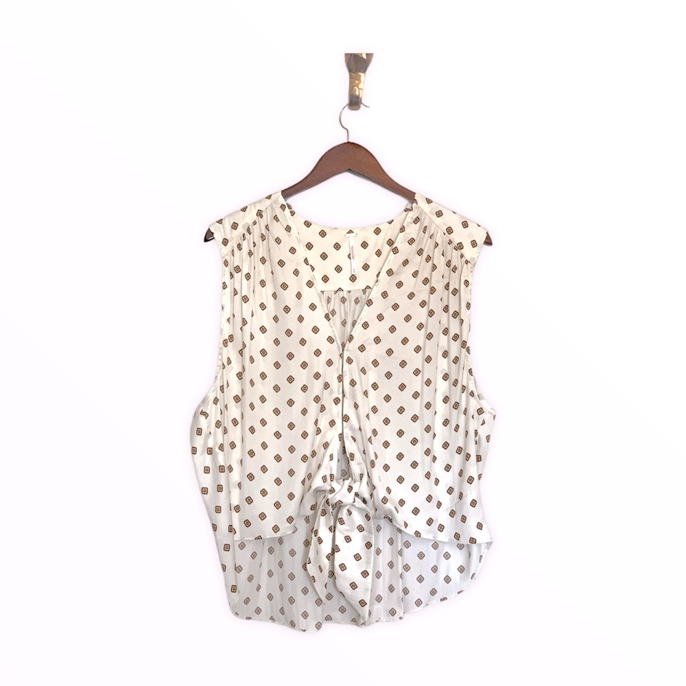 Free People Tie Front Top